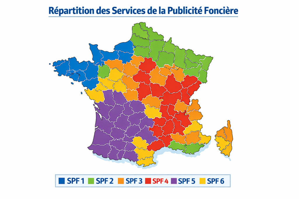 Où envoyer sa demande au SPF ? Trouver le bon Service de Publicité Foncière