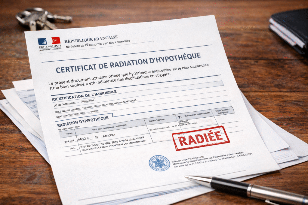 Mainlevée et radiation : comment vérifier qu’une hypothèque est bien levée ?