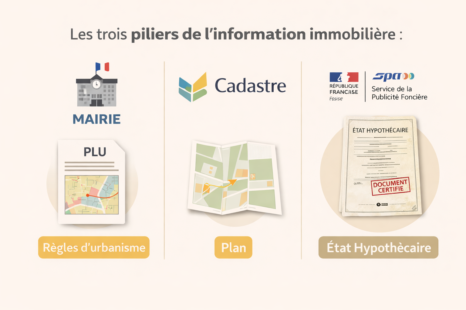 Cadastre, Mairie ou SPF : à qui demander quoi pour un bien immobilier ?